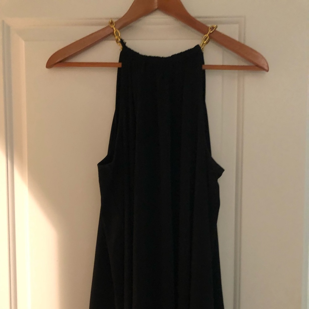 Michael Kors halter top with gold chain detail